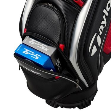 テーラーメイド　オーステック メンズ キャディバッグ UN725 M13503 ブラック/レッド　2025年モデル ブラック/レッド 詳細3