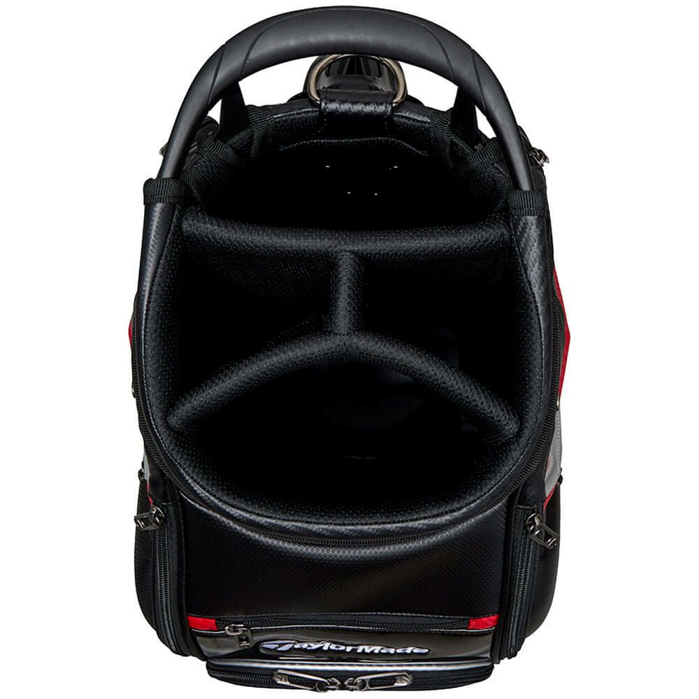 テーラーメイド　オーステック メンズ キャディバッグ UN725 M13503 ブラック/レッド　2025年モデル ブラック/レッド 詳細6