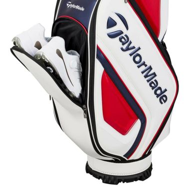 テーラーメイド　オーステック メンズ キャディバッグ UN725 M13504 ホワイト/ネイビー/レッド　2025年モデル ホワイト/ネイビー/レッド 詳細3