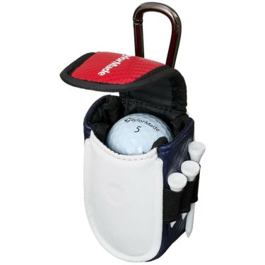 テーラーメイド　オーステック メンズ ボールケース UN731 M13518 ホワイト/ネイビー/レッド　2025年モデル 詳細3