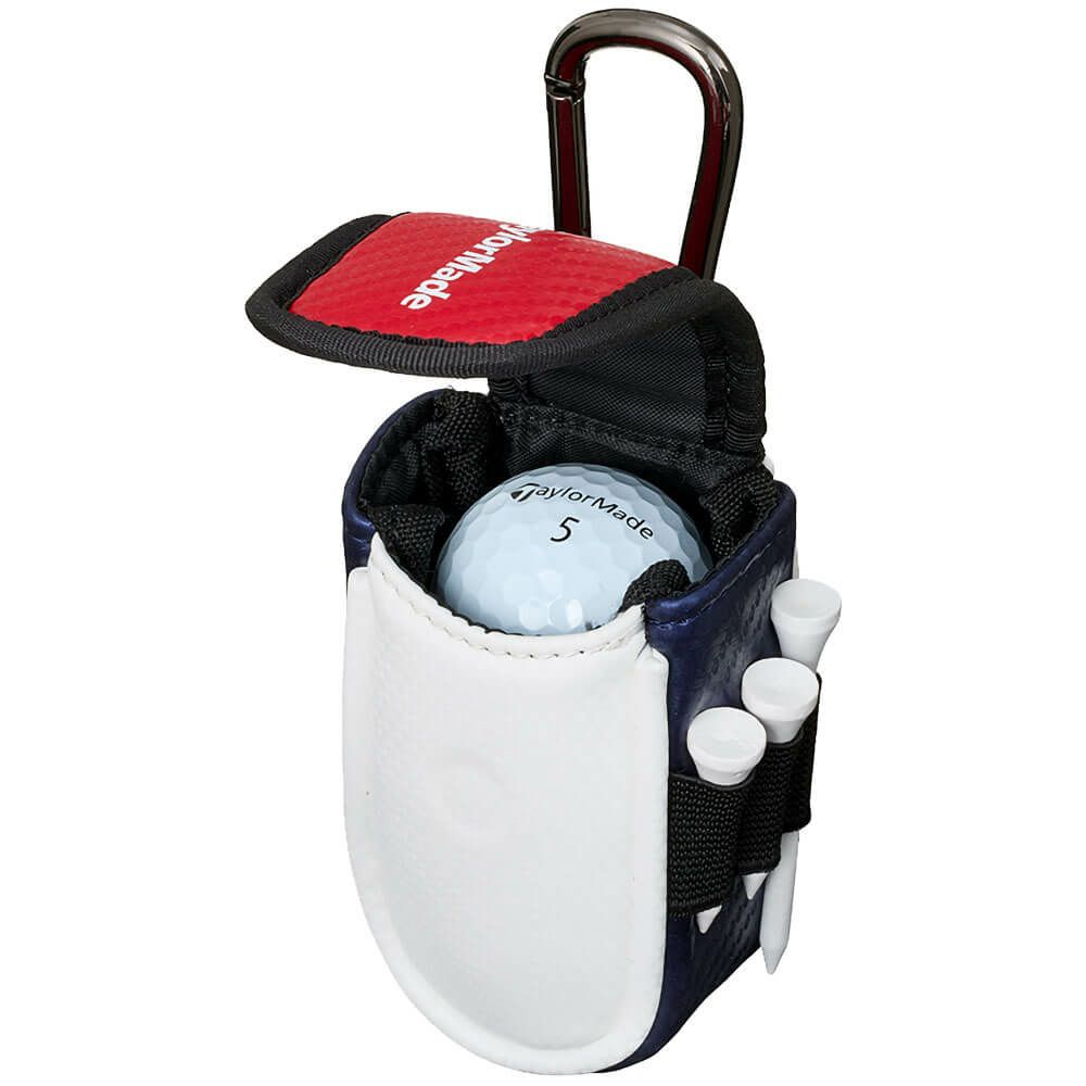 テーラーメイド　オーステック メンズ ボールケース UN731 M13518 ホワイト/ネイビー/レッド　2025年モデル 詳細3