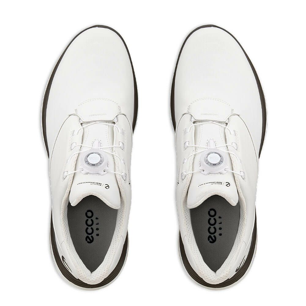 ecco エコー　LT1 BOA エルティーワン ボア メンズ スパイクレス ゴルフシューズ 132274 51173 WHITE/TARMAC　2025年モデル 詳細5