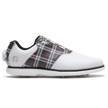 フットジョイ　イーコンフォート ボア 2025年モデル レディース ソフトスパイク ゴルフシューズ 98768 ホワイト/ブラック/レッド 詳細2