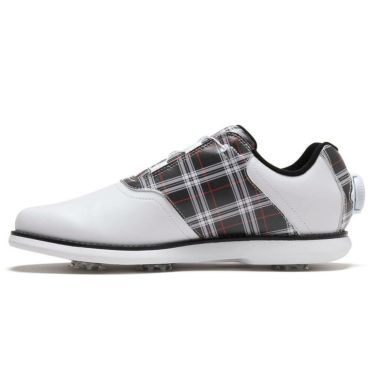 フットジョイ　イーコンフォート ボア 2025年モデル レディース ソフトスパイク ゴルフシューズ 98768 ホワイト/ブラック/レッド 詳細3