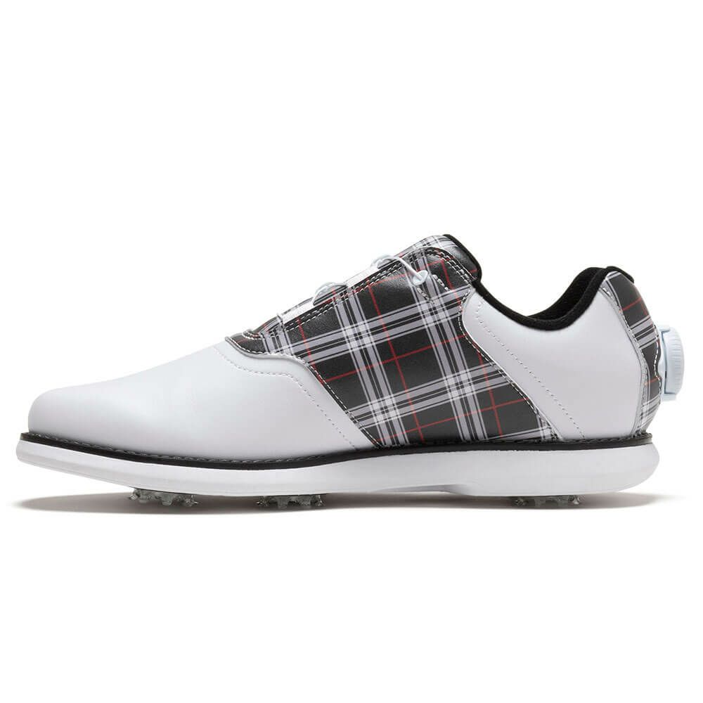フットジョイ　イーコンフォート ボア 2025年モデル レディース ソフトスパイク ゴルフシューズ 98768 ホワイト/ブラック/レッド 詳細3