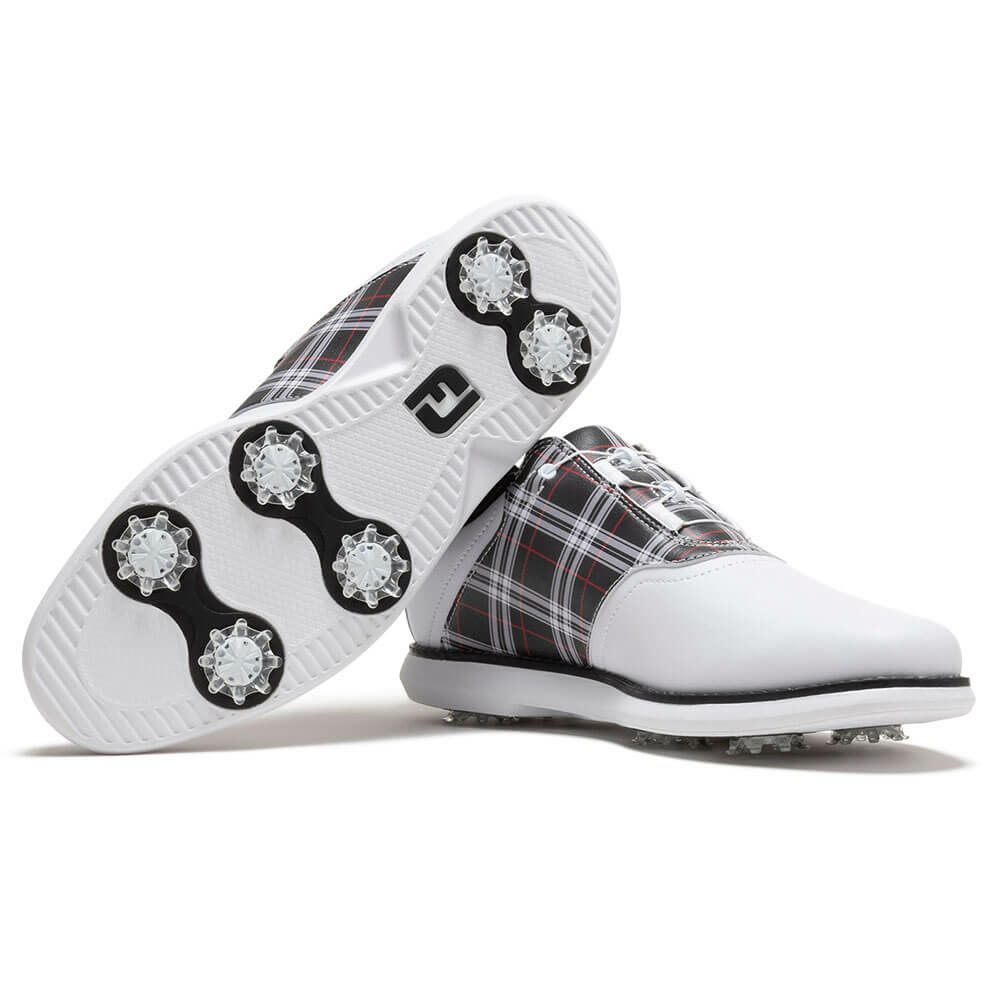 フットジョイ　イーコンフォート ボア 2025年モデル レディース ソフトスパイク ゴルフシューズ 98768 ホワイト/ブラック/レッド 詳細5