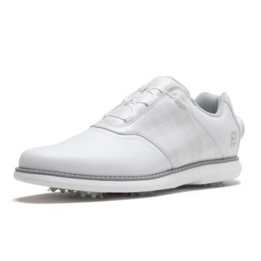 フットジョイ　イーコンフォート ボア 2025年モデル レディース ソフトスパイク ゴルフシューズ 98773 ホワイト/ホワイト/グレー 詳細1