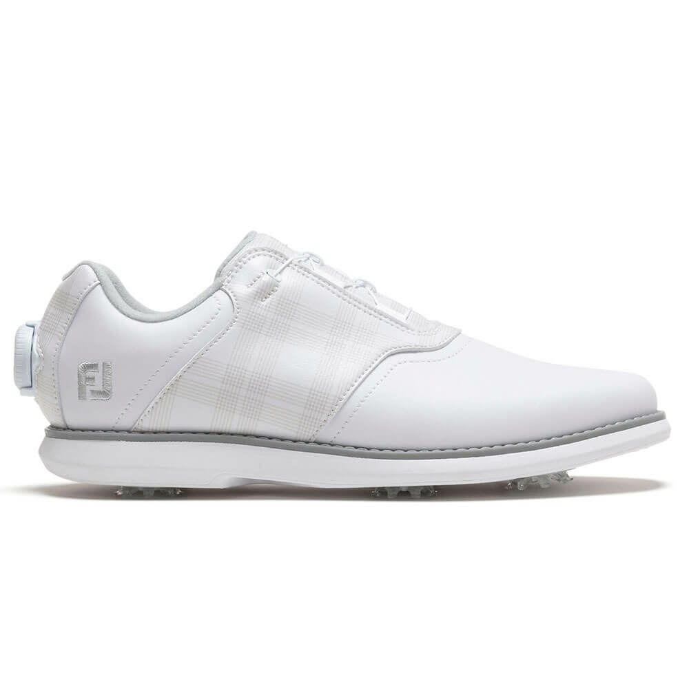 フットジョイ　イーコンフォート ボア 2025年モデル レディース ソフトスパイク ゴルフシューズ 98773 ホワイト/ホワイト/グレー 詳細2