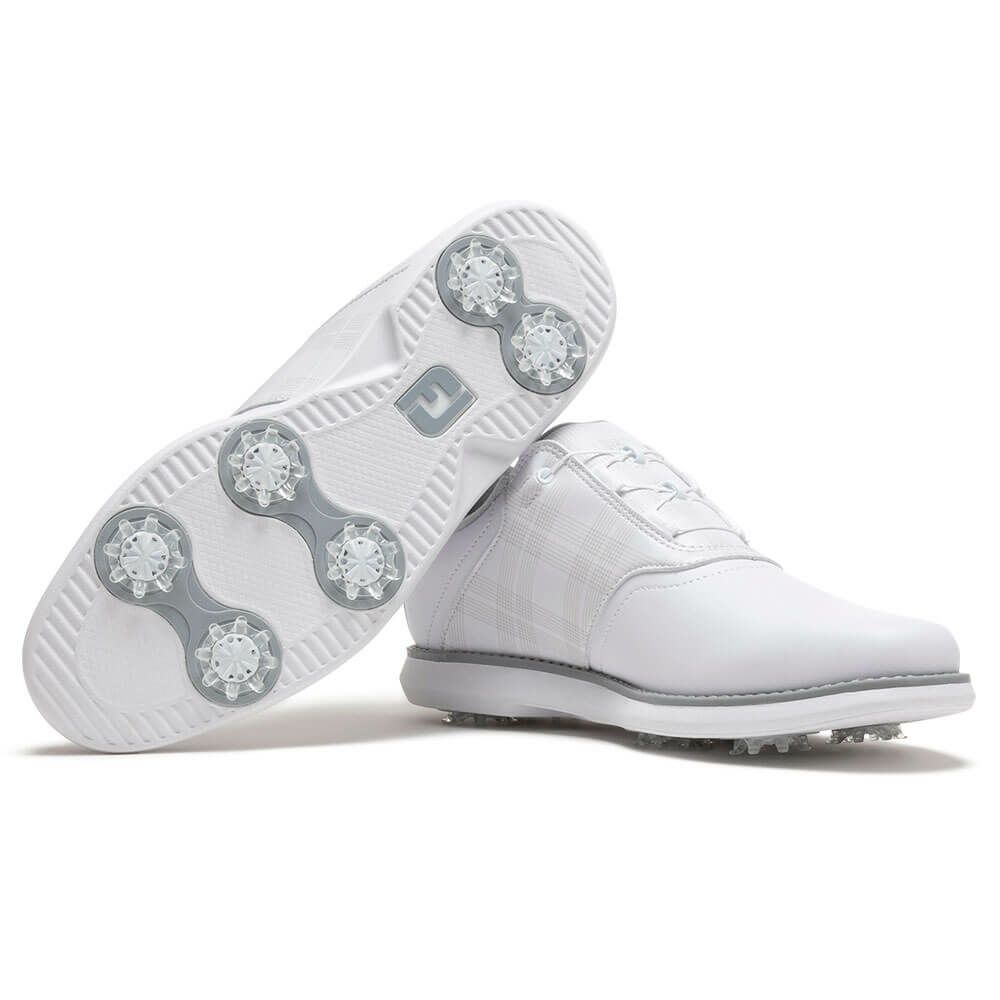 フットジョイ　イーコンフォート ボア 2025年モデル レディース ソフトスパイク ゴルフシューズ 98773 ホワイト/ホワイト/グレー 詳細5