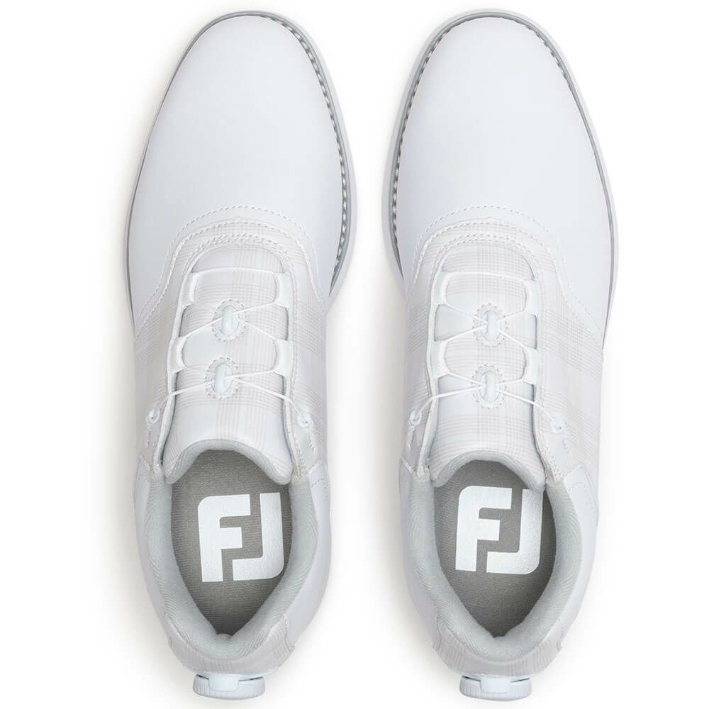 フットジョイ　イーコンフォート ボア 2025年モデル レディース ソフトスパイク ゴルフシューズ 98773 ホワイト/ホワイト/グレー 詳細6