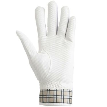 フットジョイ FootJoy　eComfort イーコンフォート 2025年モデル レディース 両手用 ゴルフグローブ FGLE25 WB ホワイト/ベージュ ホワイト/ベージュ 詳細2