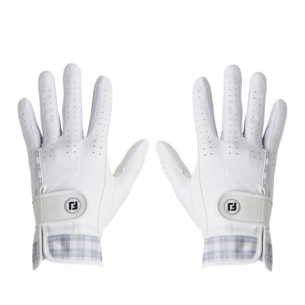 フットジョイ FootJoy　eComfort イーコンフォート 2025年モデル レディース 両手用 ゴルフグローブ FGLE25 WG ホワイト/グレー ホワイト/グレー