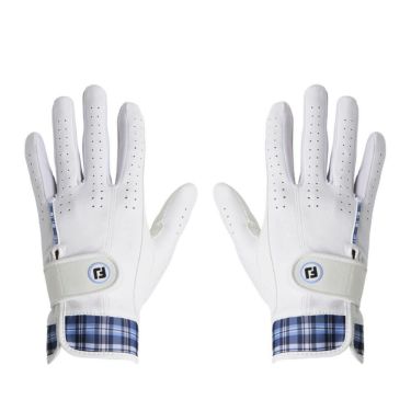 フットジョイ FootJoy　eComfort イーコンフォート 2025年モデル レディース 両手用 ゴルフグローブ FGLE25 WS ホワイト/スカイブルー ホワイト/スカイブルー