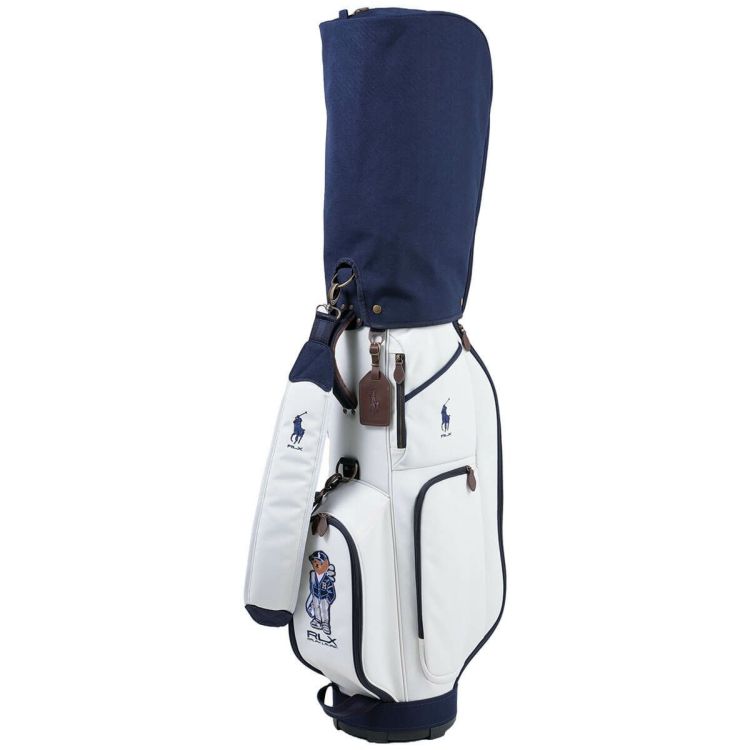 POLO ゴルフバッグ・キャディバッグ ホワイト・ネイビー 新品】ポロ ラルフローレン キャディバッグ ゴルフバッグ