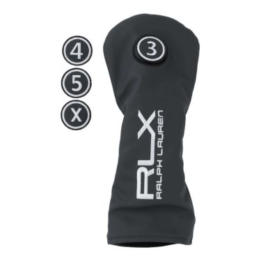 RLX GOLF　プレミアムシリーズ メンズ フェアウェイウッド用 ヘッドカバー RLF017 BK ブラック　2025年モデル ブラック