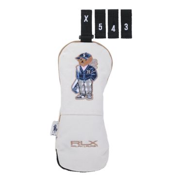 RLX GOLF Polo　カーディガンベア メンズ フェアウェイウッド用 ヘッドカバー RLF019 WB ホワイトベージュ　2025年モデル ホワイトベージュ