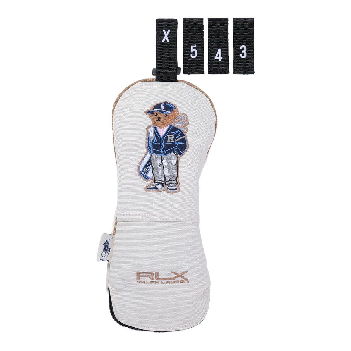 RLX GOLF Polo　カーディガンベア メンズ フェアウェイウッド用 ヘッドカバー RLF019 WB ホワイトベージュ　2025年モデル ホワイトベージュ