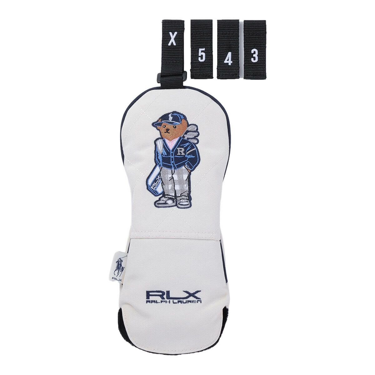 RLX GOLF Polo　カーディガンベア メンズ フェアウェイウッド用 ヘッドカバー RLF019 WN ホワイトネイビー　2025年モデル ホワイトネイビー