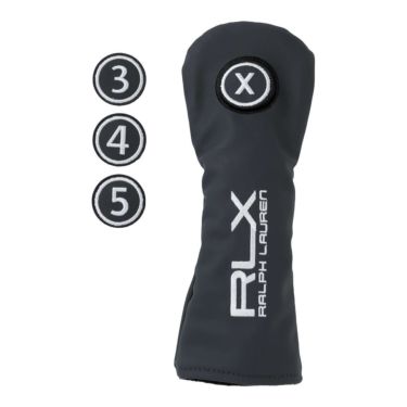 RLX GOLF　プレミアムシリーズ メンズ ユーティリティ用 ヘッドカバー RLU017 BK ブラック　2025年モデル ブラック