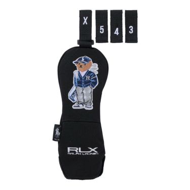 RLX GOLF Polo　カーディガンベア メンズ ユーティリティ用 ヘッドカバー RLU019 BK ブラック　2025年モデル ブラック