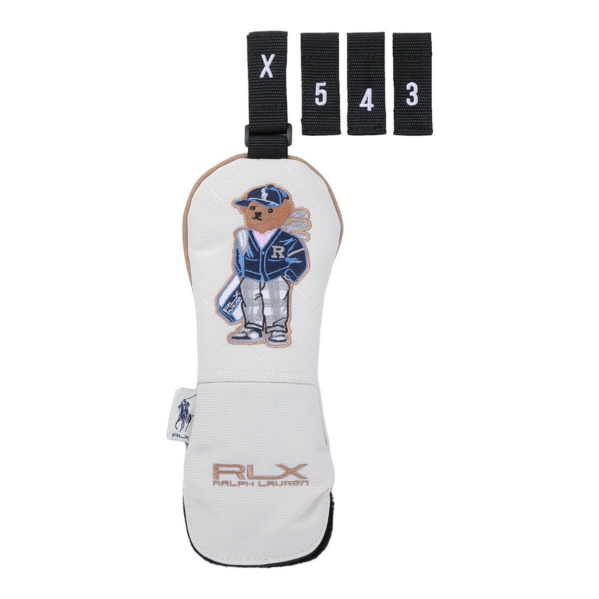 RLX GOLF Polo　カーディガンベア メンズ ユーティリティ用 ヘッドカバー RLU019 WB ホワイトベージュ　2025年モデル ホワイトベージュ