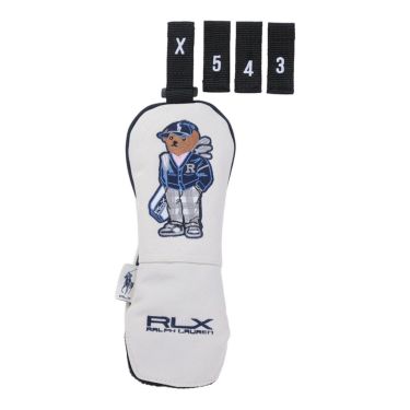 RLX GOLF Polo　カーディガンベア メンズ ユーティリティ用 ヘッドカバー RLU019 WN ホワイトネイビー　2025年モデル ホワイトネイビー