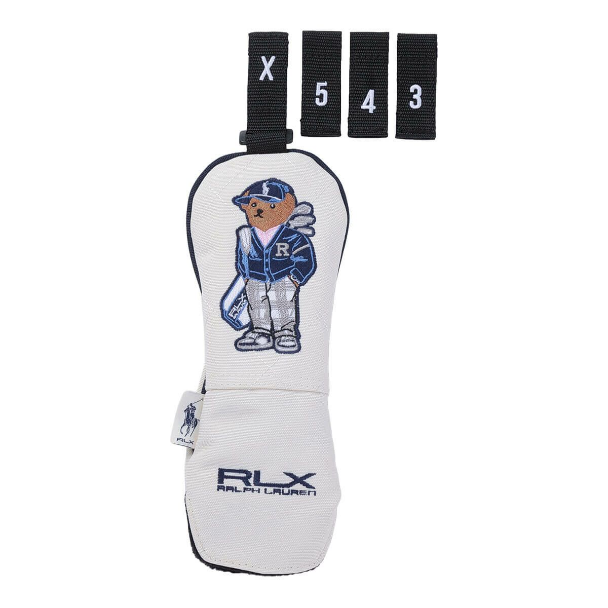 RLX GOLF Polo　カーディガンベア メンズ ユーティリティ用 ヘッドカバー RLU019 WN ホワイトネイビー　2025年モデル ホワイトネイビー