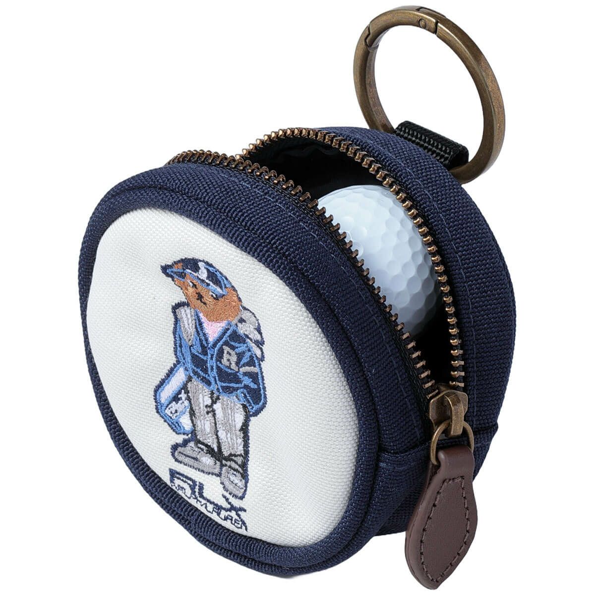 RLX GOLF Polo　カーディガンベア メンズ ボールポーチ RLY019 WN ホワイトネイビー　2025年モデル 詳細2