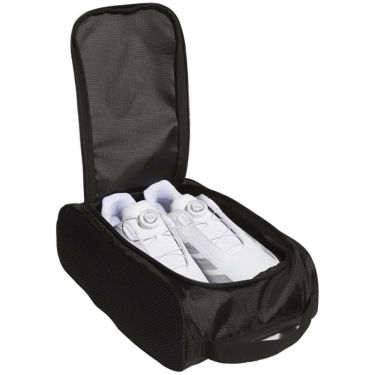 アディダス adidas　メンズ サイドメッシュ シューズバッグ JWK34 JM2728 ブラック　2025年モデル 詳細3