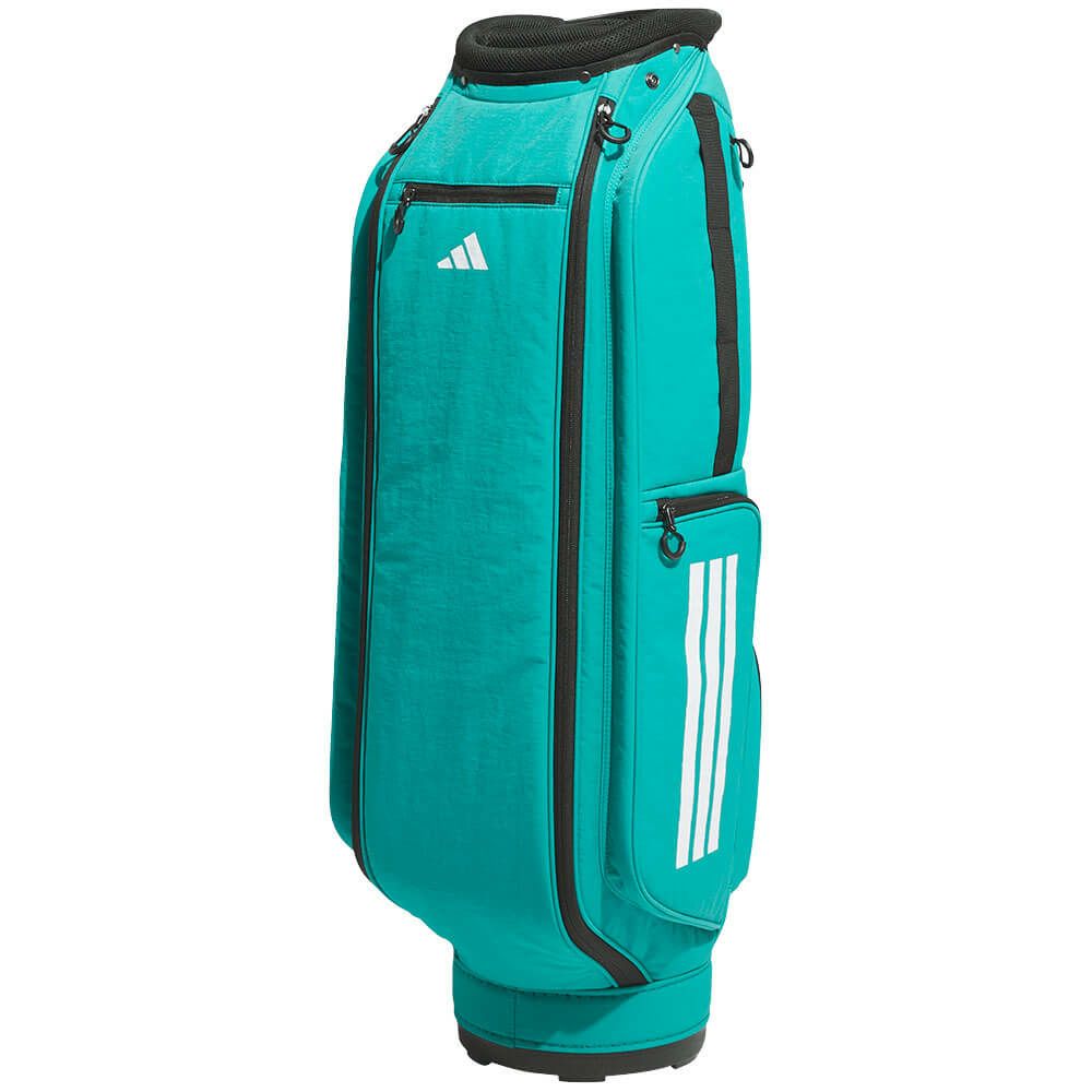 アディダス adidas　メンズ スリーストライプス コーデュラ キャディバッグ KVH34 JM2971 ピュアティール　2025年モデル 詳細1