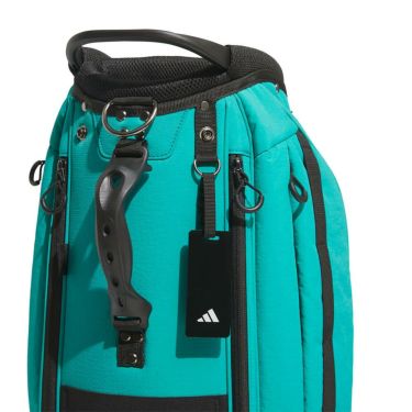 アディダス adidas　メンズ スリーストライプス コーデュラ キャディバッグ KVH34 JM2971 ピュアティール　2025年モデル 詳細2