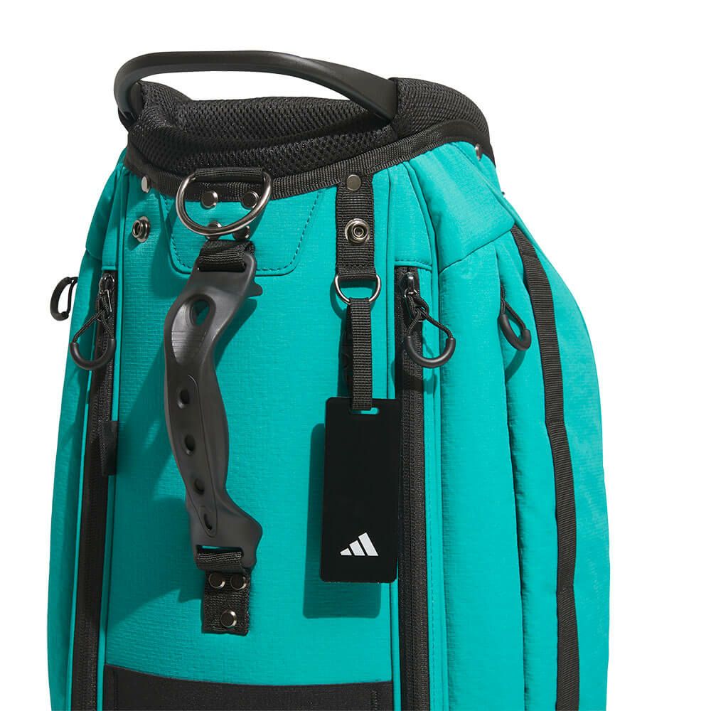 アディダス adidas　メンズ スリーストライプス コーデュラ キャディバッグ KVH34 JM2971 ピュアティール　2025年モデル 詳細2