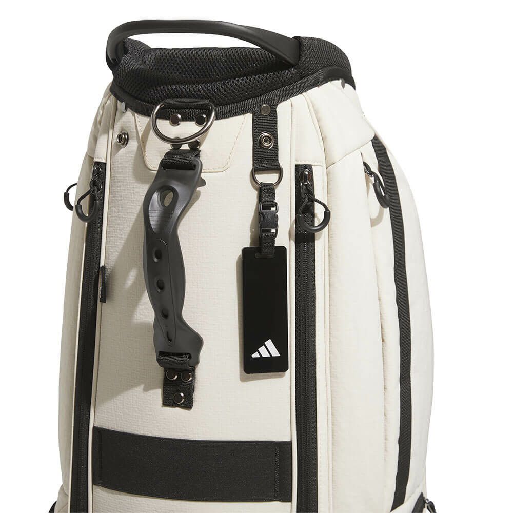 アディダス adidas　メンズ スリーストライプス コーデュラ キャディバッグ KVH34 JM2972 アルミナ　2025年モデル 詳細2