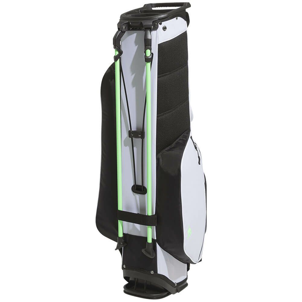 アディダス adidas　メンズ アディゼロ 軽量 コンパクト スタンドバッグ キャディバッグ KVH36 JM3034 ホワイト/ライム　2025年モデル 詳細2