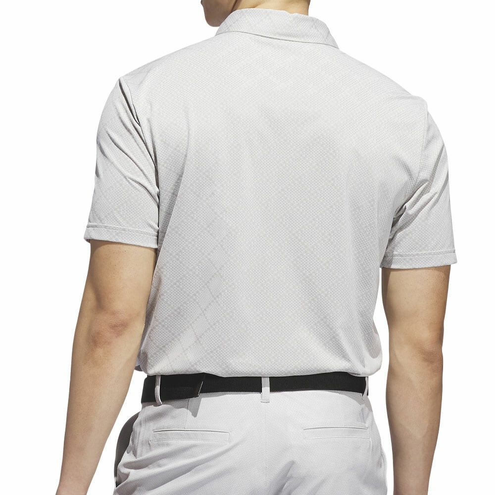 アディダス adidas　メンズ ジャガード 半袖 ボタンダウン ポロシャツ JVU15　2025年モデル 詳細2