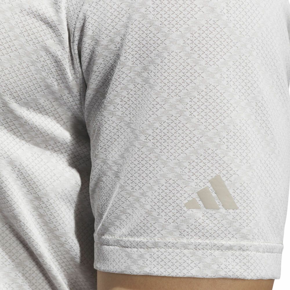 アディダス adidas　メンズ ジャガード 半袖 ボタンダウン ポロシャツ JVU15　2025年モデル 詳細5