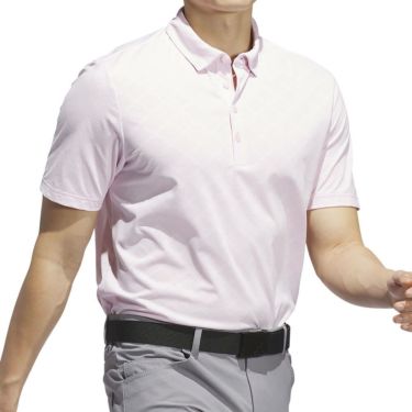 アディダス adidas　メンズ ジャガード 半袖 ボタンダウン ポロシャツ JVU15　2025年モデル 詳細7