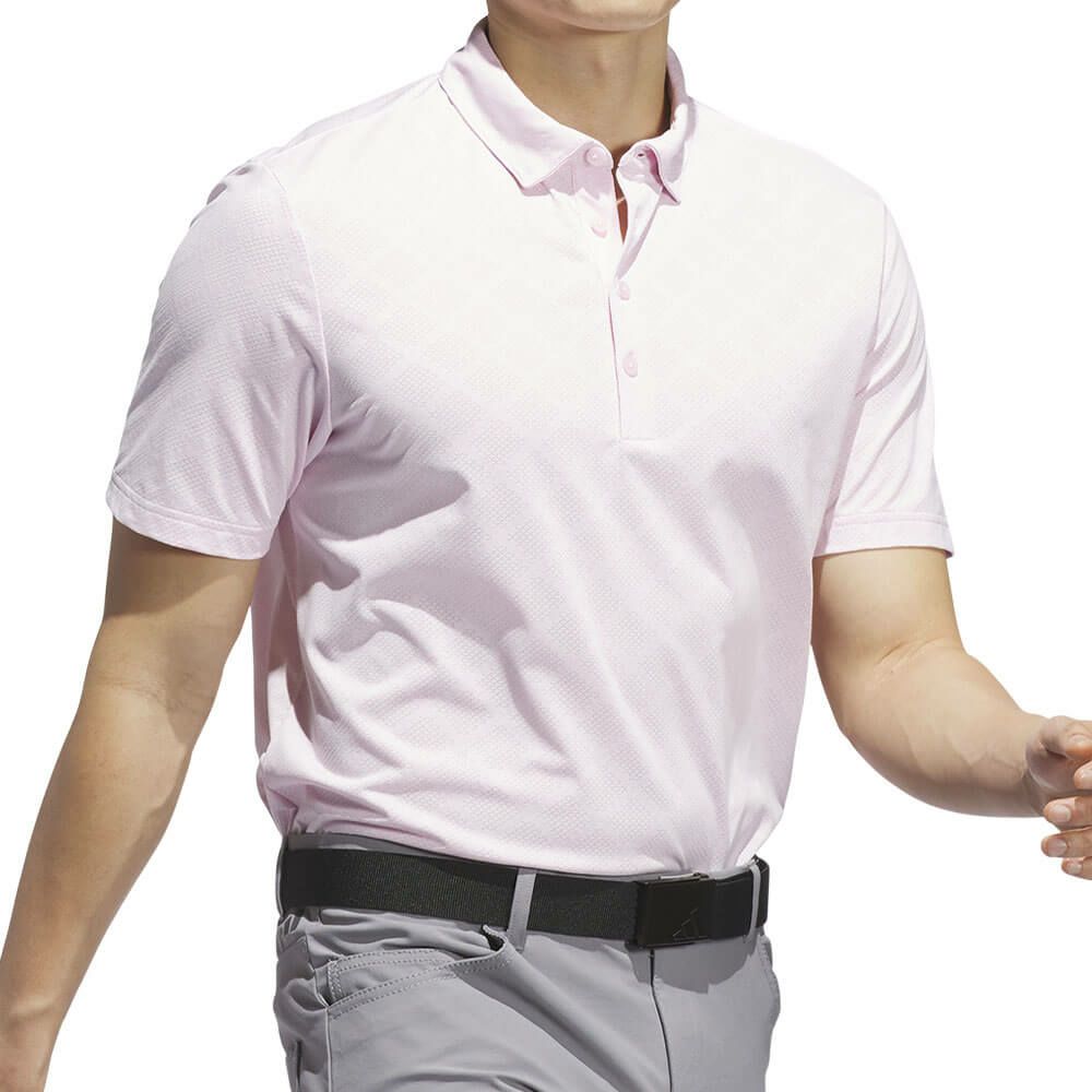 アディダス adidas　メンズ ジャガード 半袖 ボタンダウン ポロシャツ JVU15　2025年モデル 詳細7