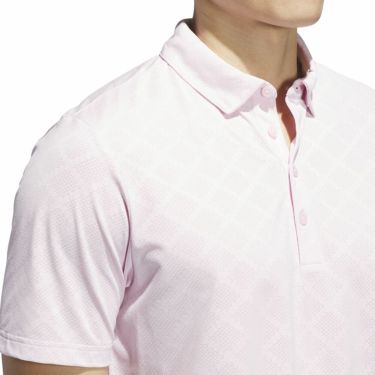 アディダス adidas　メンズ ジャガード 半袖 ボタンダウン ポロシャツ JVU15　2025年モデル 詳細8