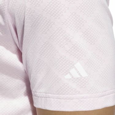 アディダス adidas　メンズ ジャガード 半袖 ボタンダウン ポロシャツ JVU15　2025年モデル 詳細9