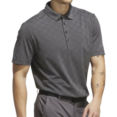 アディダス adidas　メンズ ジャガード 半袖 ボタンダウン ポロシャツ JVU15　2025年モデル 詳細11