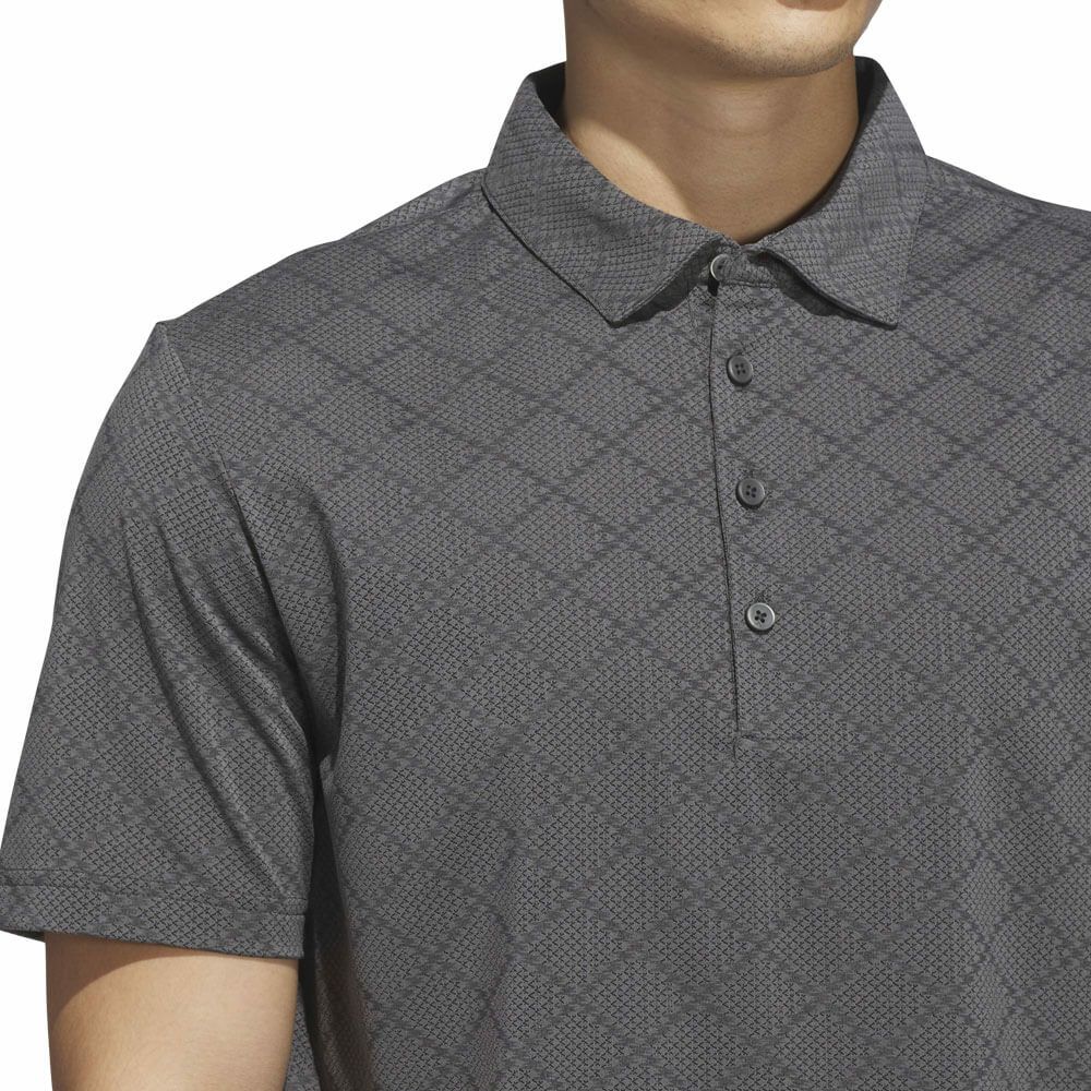 アディダス adidas　メンズ ジャガード 半袖 ボタンダウン ポロシャツ JVU15　2025年モデル 詳細12