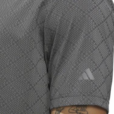 アディダス adidas　メンズ ジャガード 半袖 ボタンダウン ポロシャツ JVU15　2025年モデル 詳細13