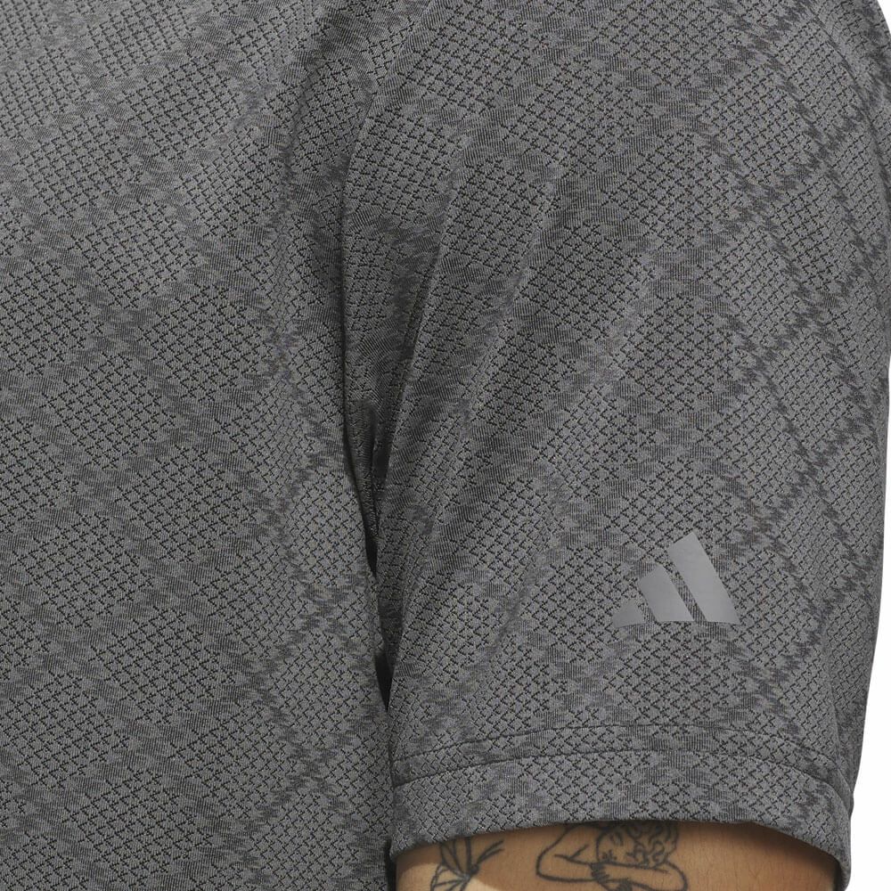 アディダス adidas　メンズ ジャガード 半袖 ボタンダウン ポロシャツ JVU15　2025年モデル 詳細13