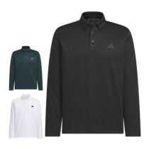 アディダス adidas　メンズ シーズナルジャガード 長袖 ポロシャツ JVV03　2025年モデル