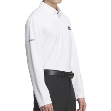 アディダス adidas　メンズ シーズナルジャガード 長袖 ポロシャツ JVV03　2025年モデル 詳細3