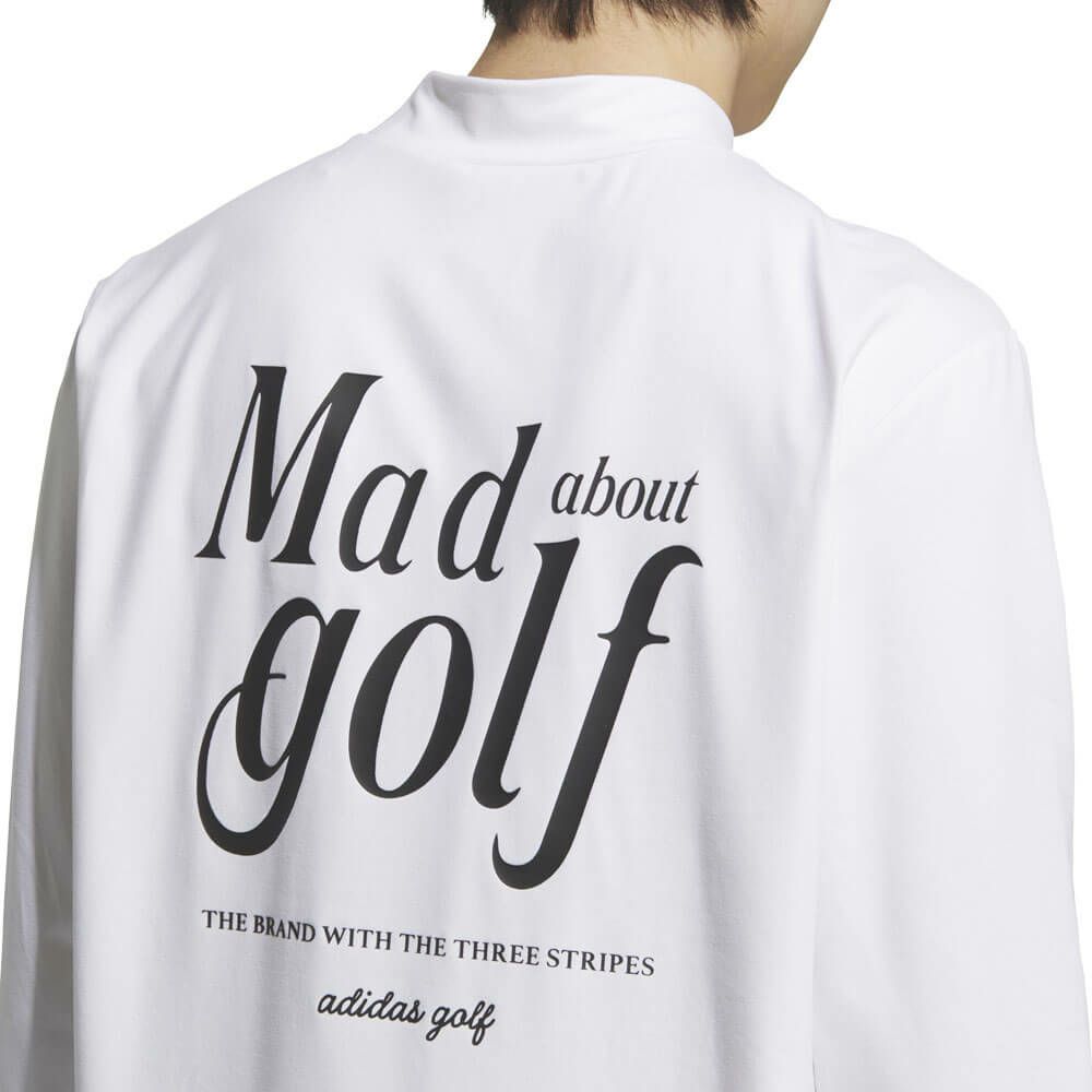 アディダス adidas　メンズ バックグラフィック 長袖 モックネックシャツ JVV08　2025年モデル 詳細5