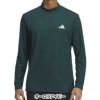 アディダス adidas　メンズ バックグラフィック 長袖 モックネックシャツ JVV08　2025年モデル オーロラアイビー