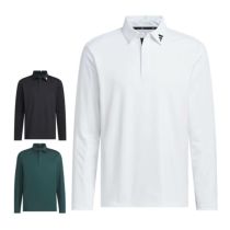 アディダス adidas メンズ アディゼロ ジャガード 長袖 ポロシャツ JWJ84 2025年モデル 詳細1