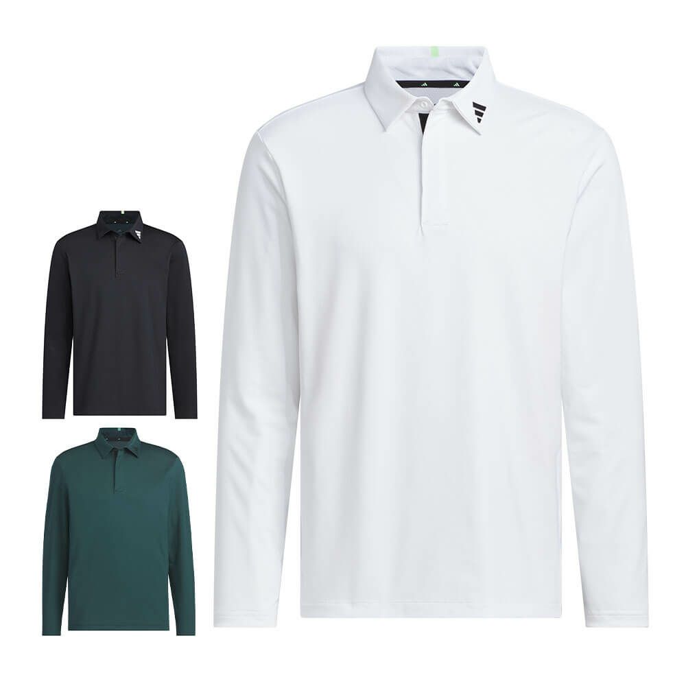 アディダス adidas メンズ アディゼロ ジャガード 長袖 ポロシャツ